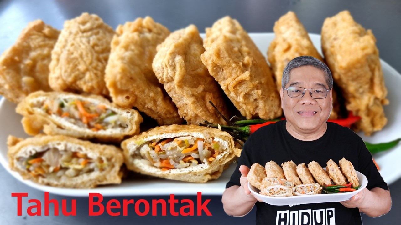 Ternyata beginilah cara membuat tahu berontak I tahu isi I tahu sumpel yang super enak