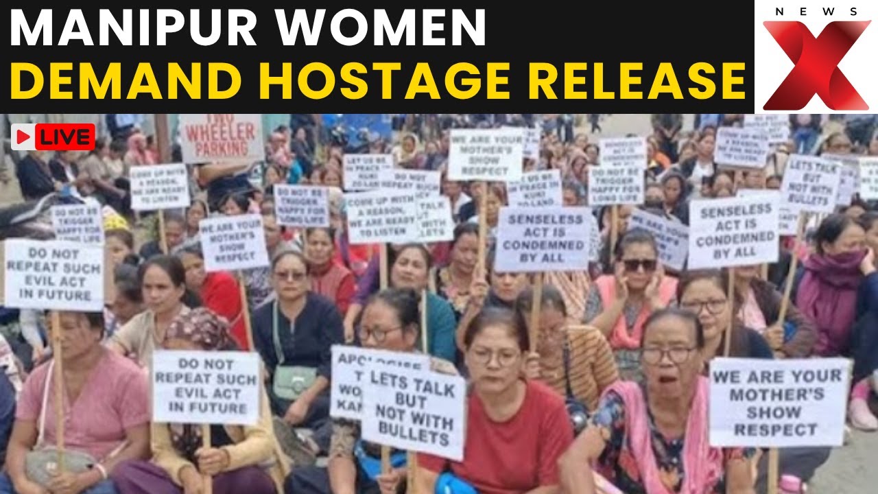 Manipur Clashes LIVE: Women Hold Peaceful Protest, Demand Release of 14 Hostages | Latest News