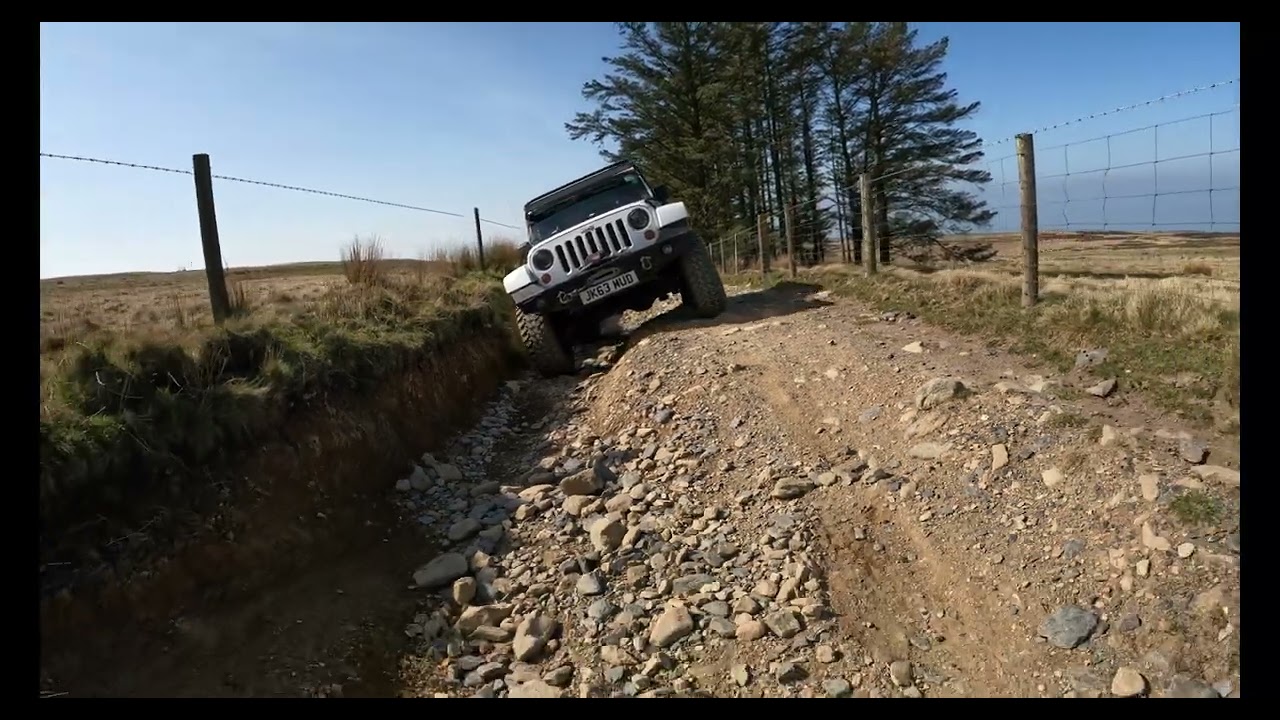 4x4 Wales North Wales 4x4 tour Jeep Wrangler on Bomber Lane