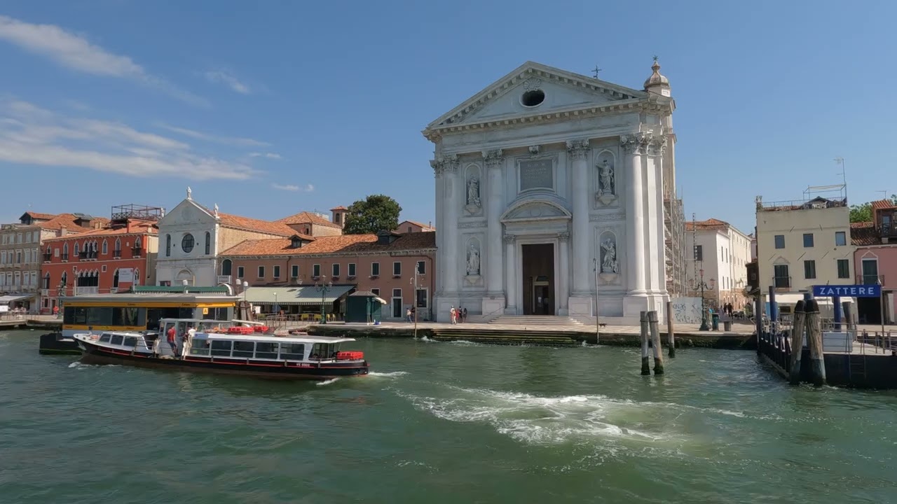 Venice Zattere - Fusina to Zattere Venice [5K ULTRA HD]-Venice Grand Canales - Venice Italy🇮🇹