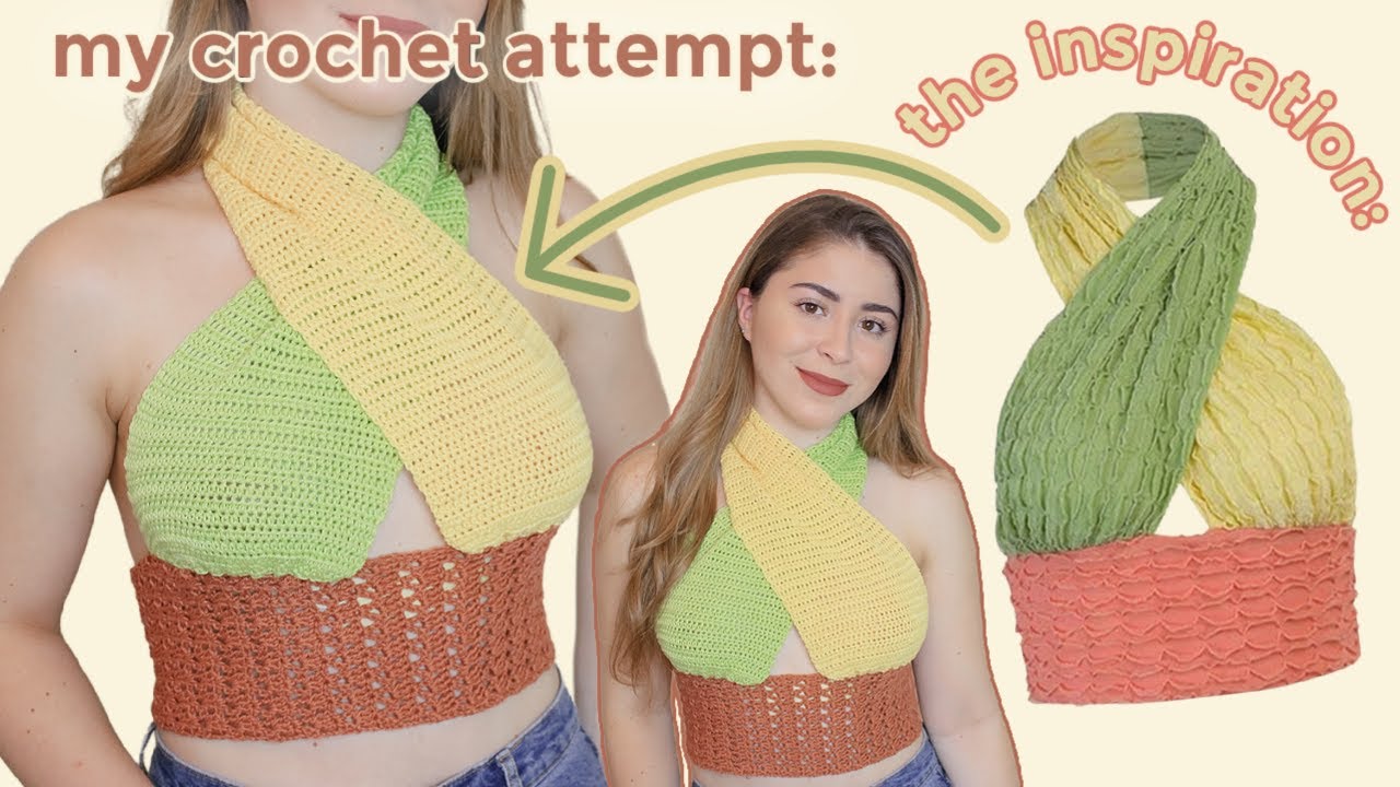 Crocheting the trendy Pinterest top! | Trendy Crochet Top Tutorial | DIY