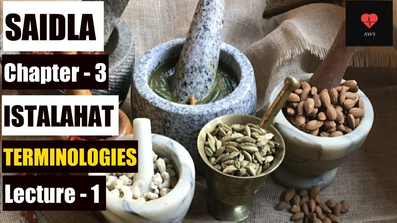 ISTALAHAT | SAIDLA | Chapter - 3 | Lecture - 1 | Terminologies | Daq | Sahaq | Bard | Azabat | Itfa