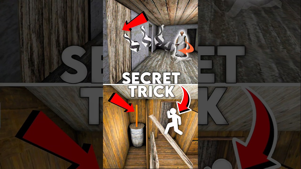 Plank Secret Trick in Granny Game &ndash; MUST WATCH!💀🔥#granny #grannyglitches #grannygame #granny1