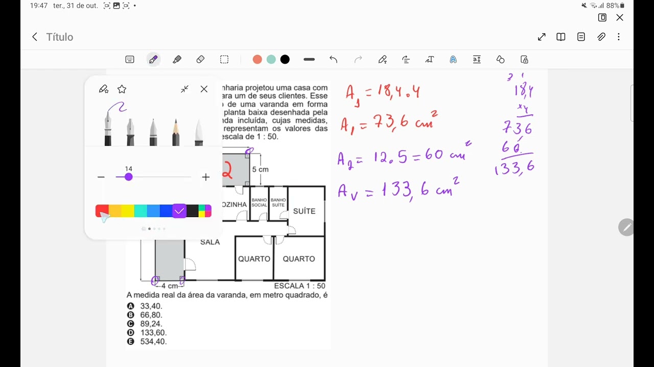 Uma empresa de engenharia projetou uma casa - Enem 2022 - Geometria  - @amatematicaelinda