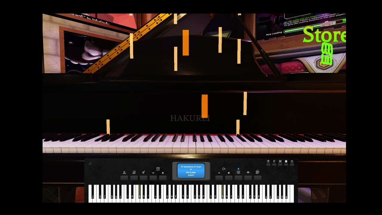 PLAYFUL MASSACRE by Azali Played on Roblox Piano. (My attempt)