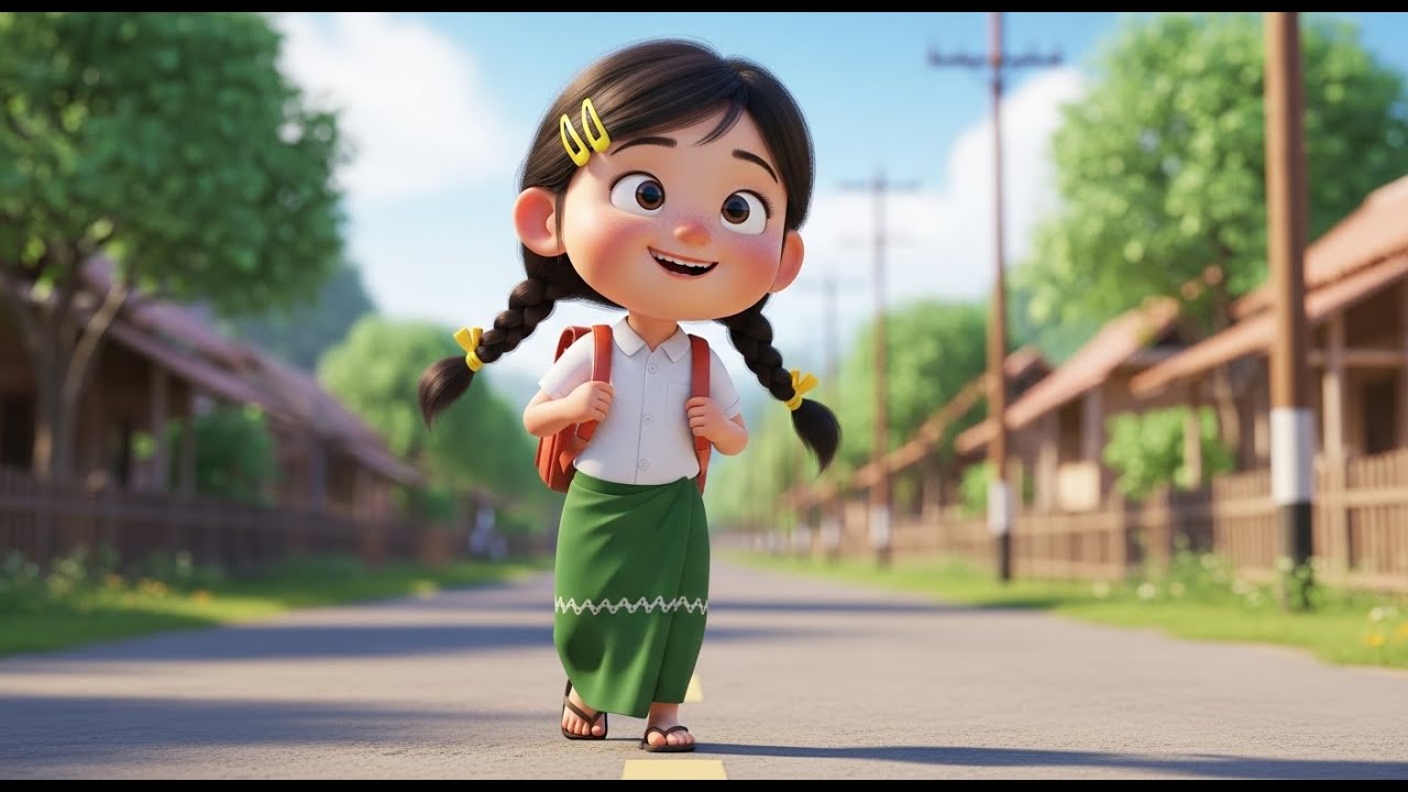 မပုကြွယ်နှင့် ခရုငယ် #myanmarliterature #lifelessonsforkids #LittleSnailLesson