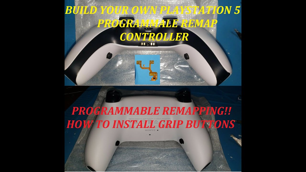 PS5 Dualsense PROGRAMMABLE REMAP PCB + GRIP BUTTONS  DIY GAMER TUTORIAL BUILD UR OWN Controller