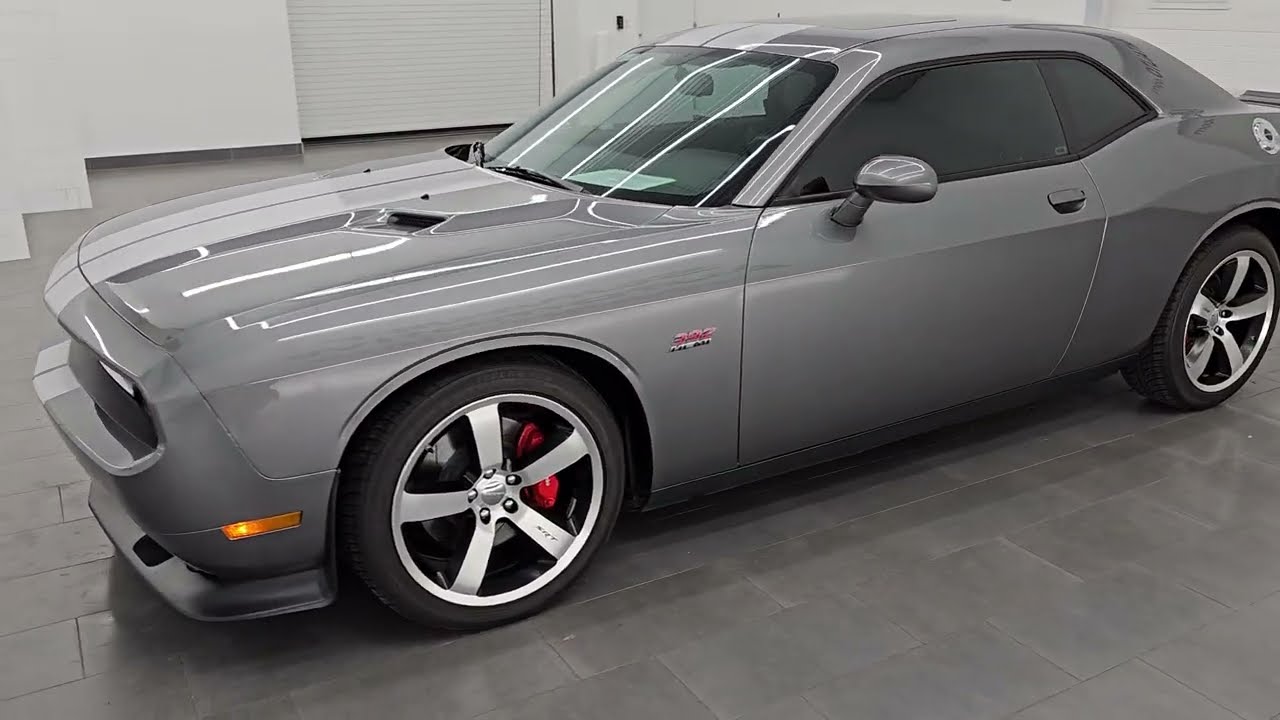 2012 DODGE CHALLENGER SRT8 392 TUNGSTEN GRAY METALLIC 4K WALKAROUND 14650Z SOLD!