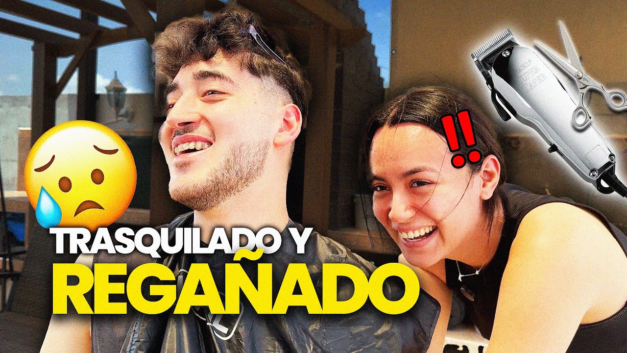 Mi novia me CORTA el cabello 😥 | LosRegios Vlogs
