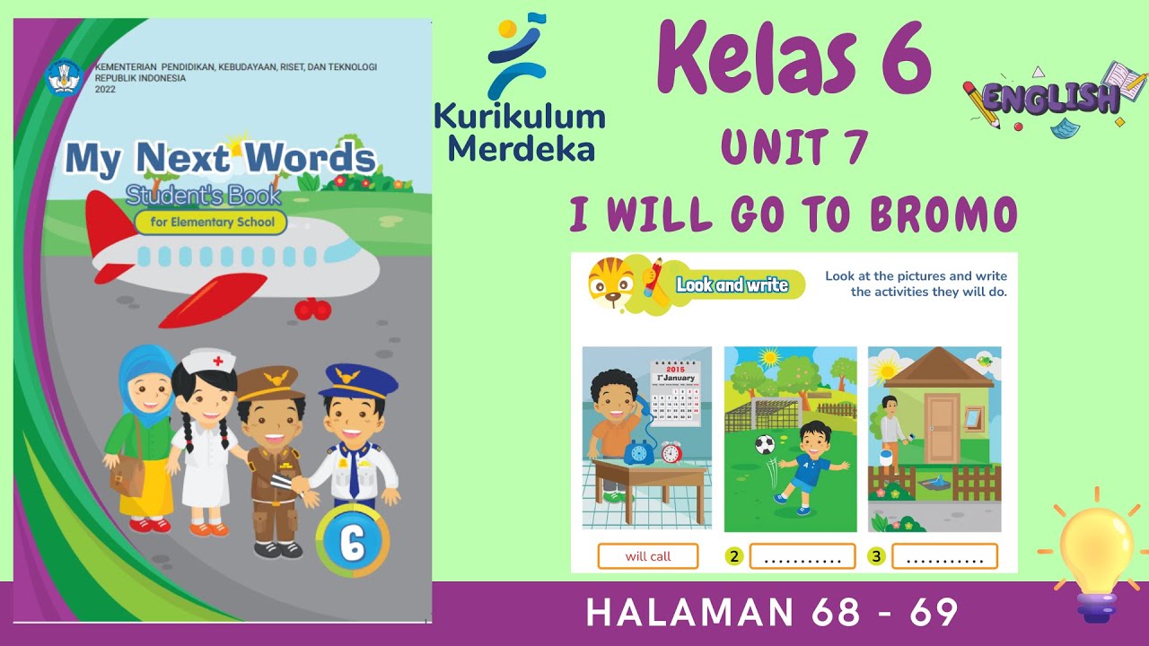 Kurikulum Merdeka Kelas 6 Bahasa Inggris | Unit 7 | Halaman 68 - 69