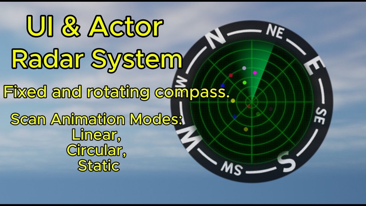 Unreal Engine 5 - Scanning Radar System (UI & Actor)