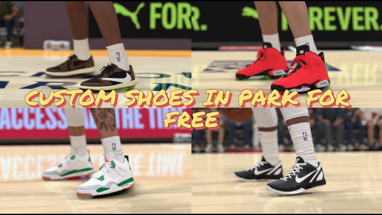 NBA 2K24 Next Gen - How To Wear Custom Shoes In The Park/City For *FREE*