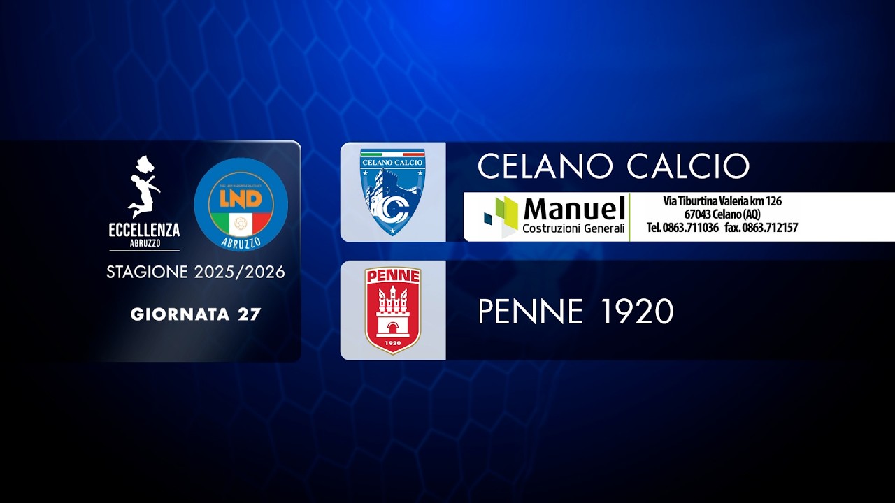 Eccellenza | 27° giornata: Celano - Penne 1920 (2-3)