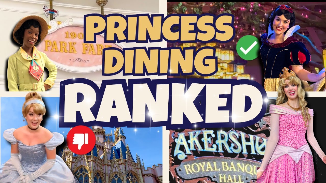 👑 Disney World Princess Dining Ranked WORST to BEST | You’ll NEVER Guess #1!