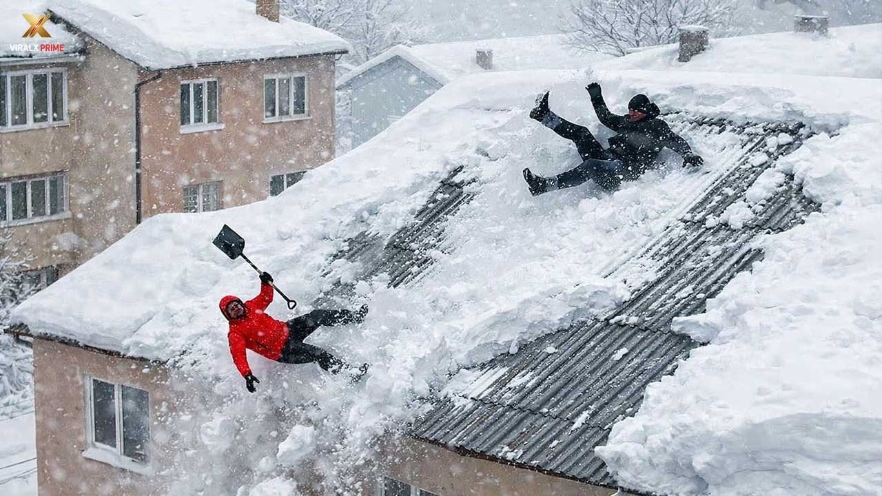 Urban Winter Nightmares Caught on Camera - Winter Crash #13