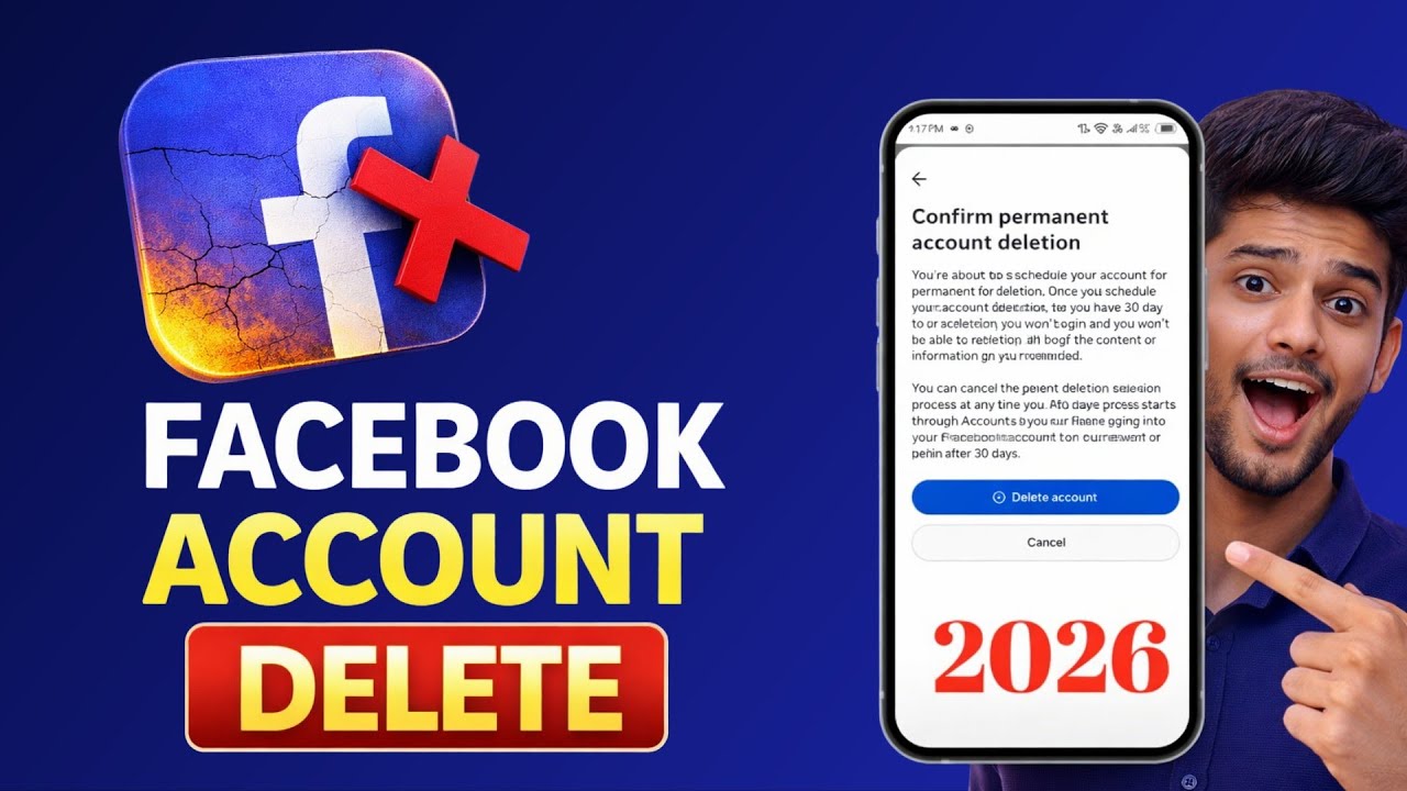 Facebook Account Delete Kaise Kare 2026 | Facebook ID Delete Permanently