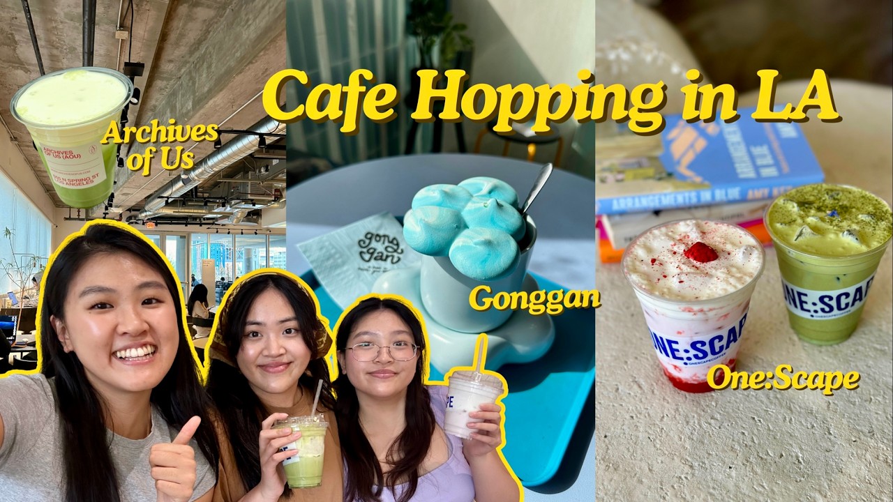 korean cafe hopping in los angeles 🍵 (gonggan, one:scape, archives of us)