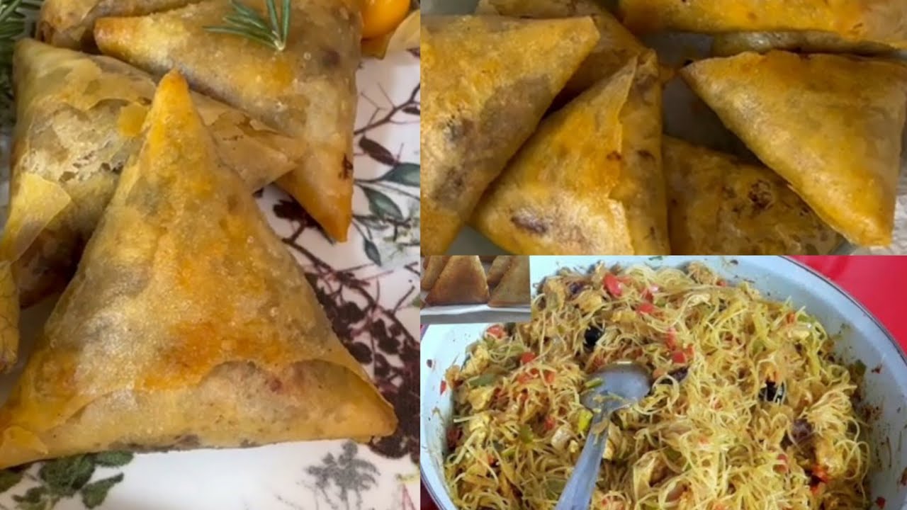 بريوات بالدجاج والشعرية الصينية ساهلين بمذاق رائع وحشوة لذيييذة 😋👌🏻مع شرح مبسط لطي البريوات