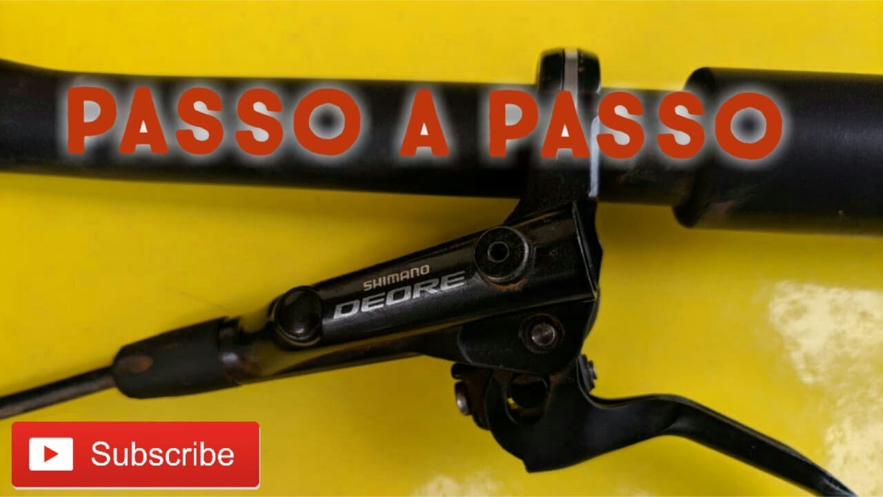 COMO CONSERTAR FREIO SHIMANO DEORE MANETE HIDRÁULICO, PISTÃO TRAVADO E SANGRIA MANUTENÇÃO COMPLETA