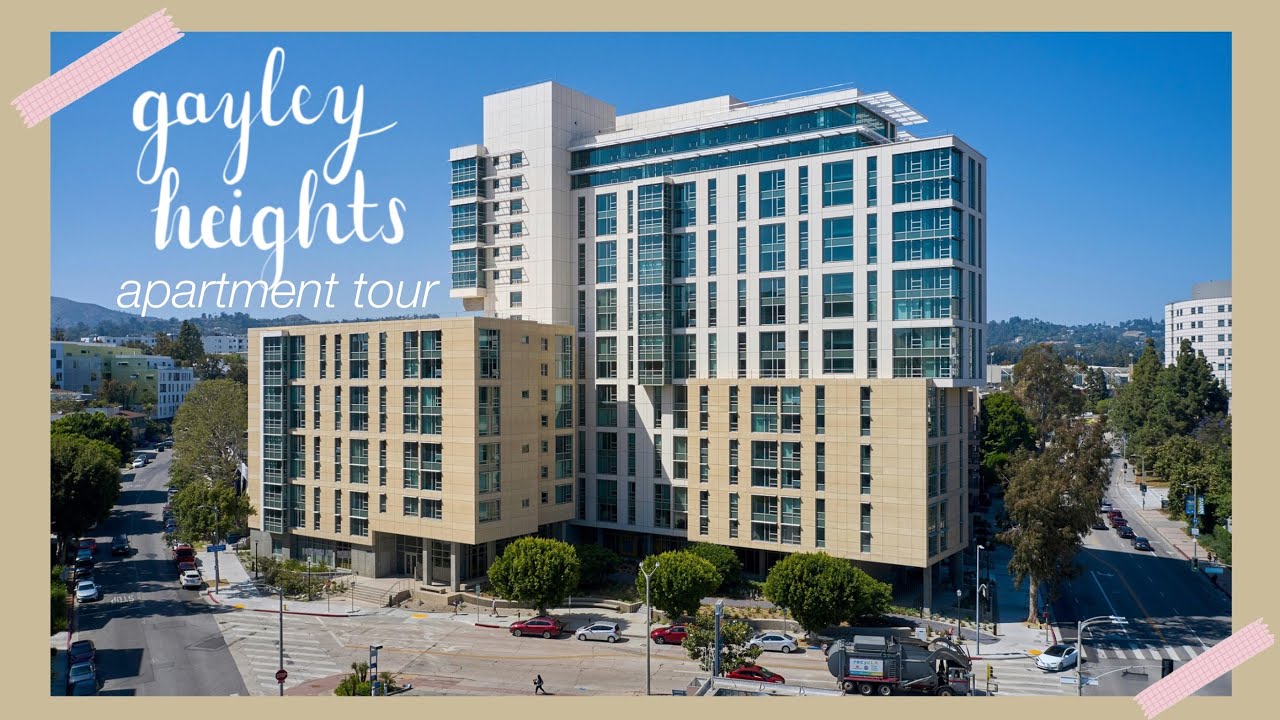 Экскурсия по университетским апартаментам UCLA Gayley Heights (2 спальни/6 человек)
