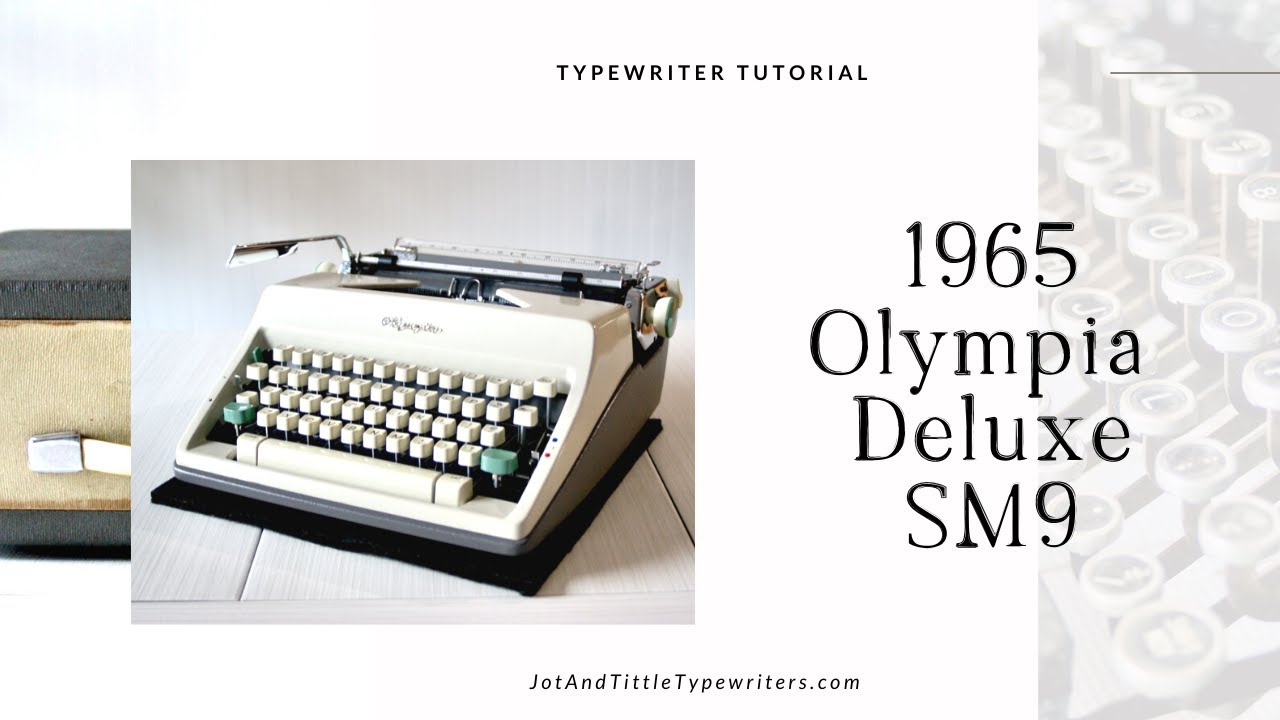 1965 Olympia SM9 | Typewriter Demo