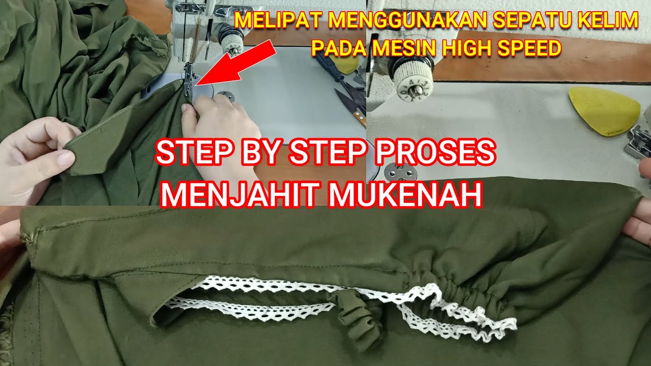 CARA MENJAHIT MUKENAH