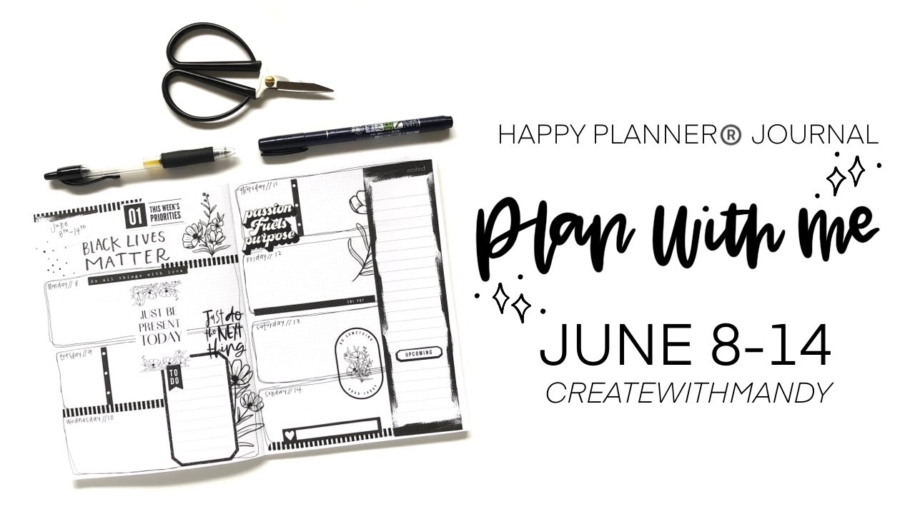 Plan with Me // Journal Spread // Happy Planner®️ Journals