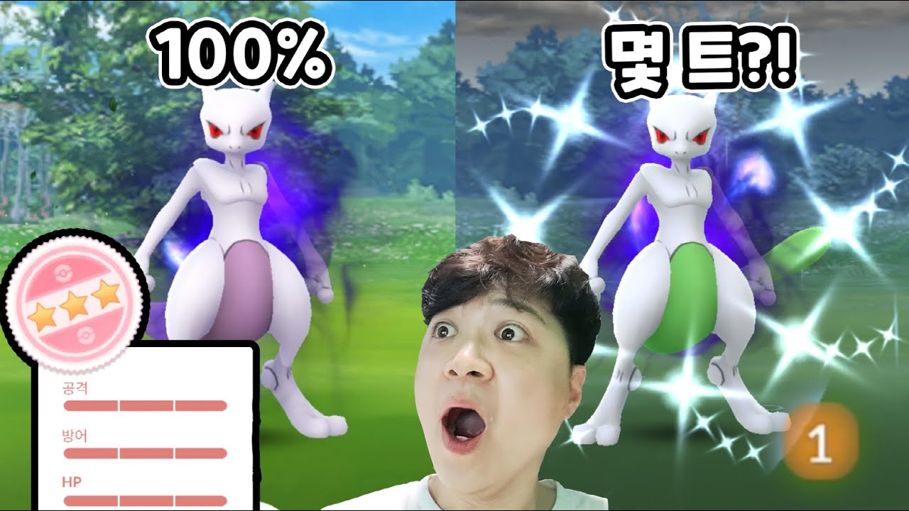 1/1000 확률로 뜨는 100% 뮤츠! 그리고 이로치 그림자 뮤츠 막볼?! 비 맞으며 하루 종일 뛴 그림자 뮤츠 현장 레이드! [포켓몬고]