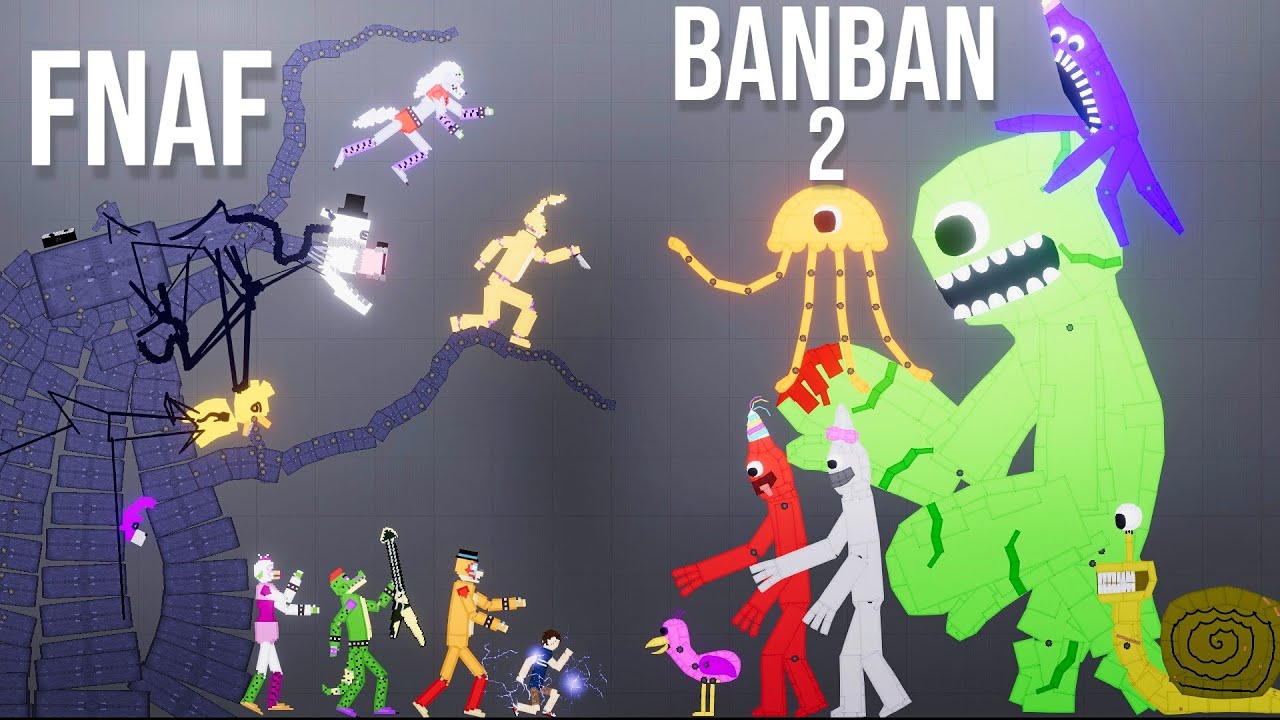 FNAF Security Breach vs Garten of Banban 2 - People Playground 1.26.6