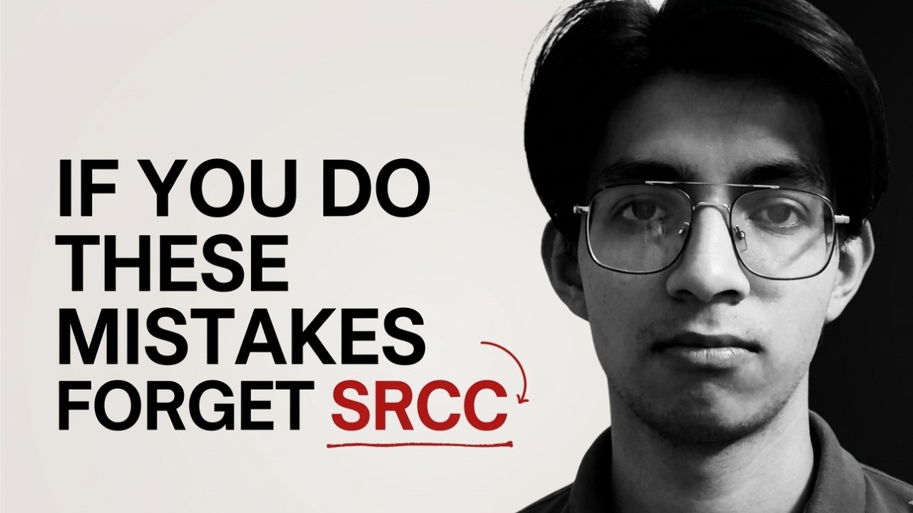 You will not get SRCC If you Do These Mistakes💀|Dark Reality by SRCC Student | CUET 2026 | CUET 2027