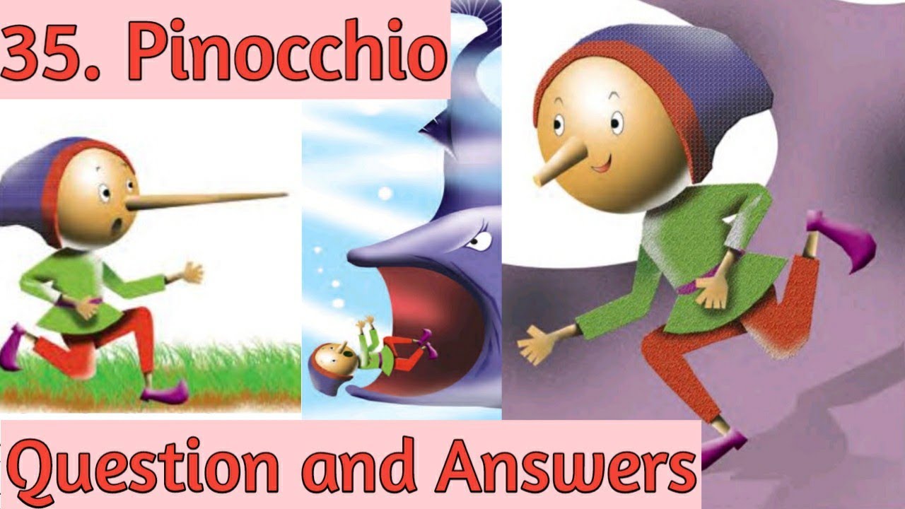 3rd std english lesson 35. Pinocchio. Question and Answers.
