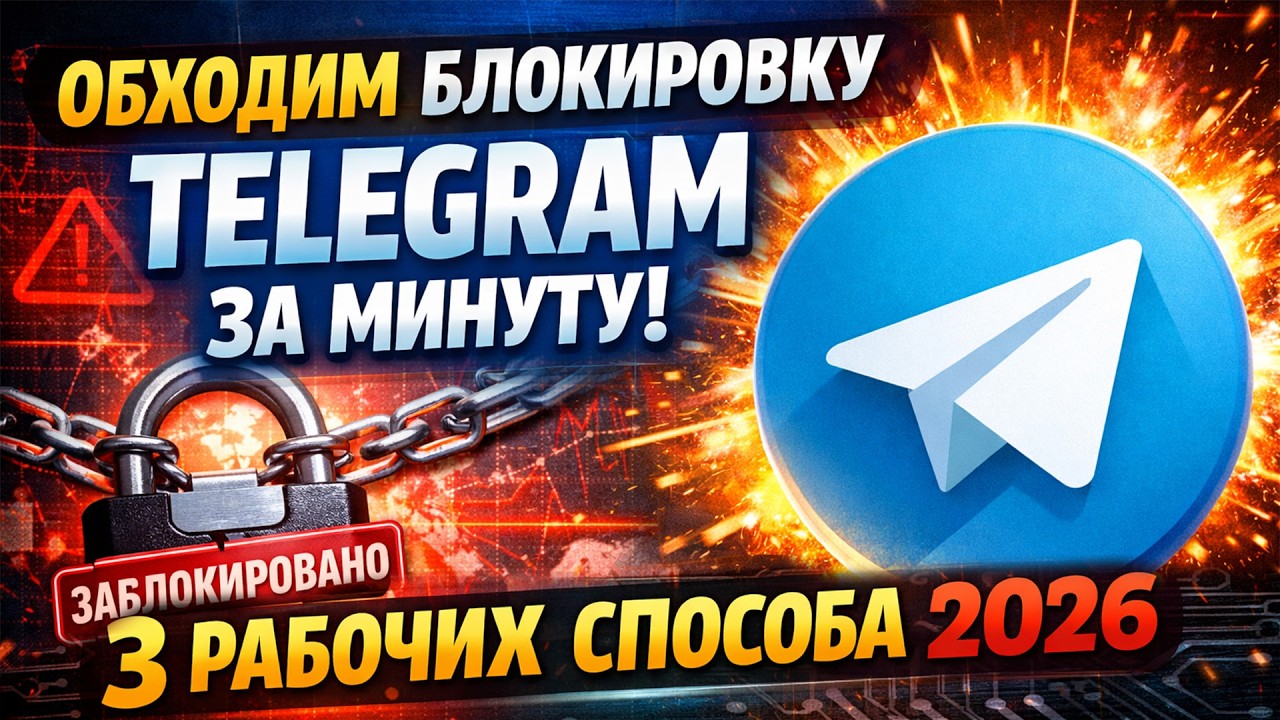 Telegram снова работает &mdash; 3 способа обхода (iOS / Android) 2026