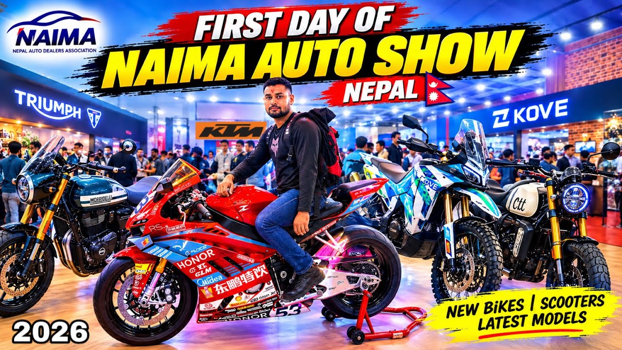 First Day of Naima auto show Nepal 2026 🔥|| New Bikies / Scooters Latest models || Thuya vlog