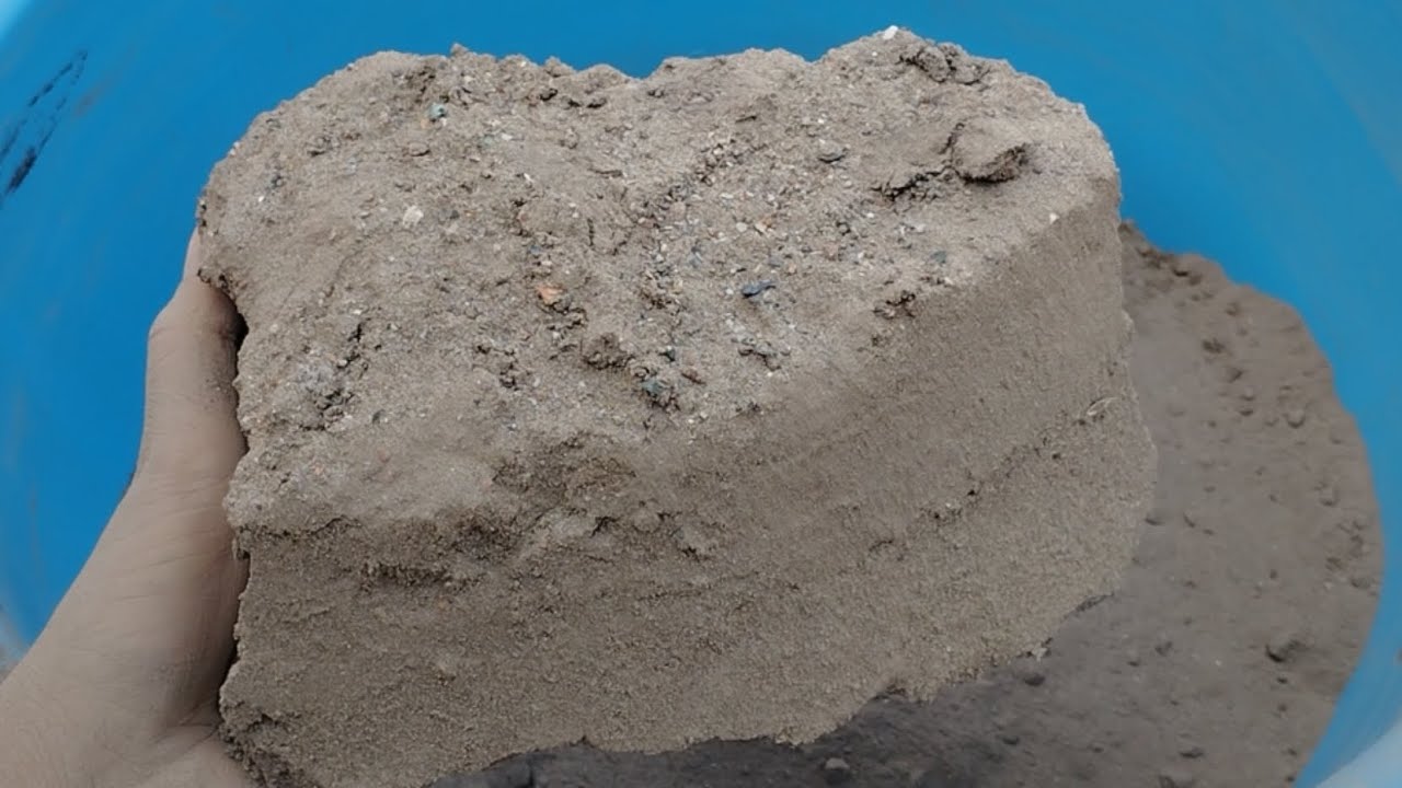 ASMR: Silky Brown Texture Dry Crumbling | Crispy Dusty Soft Chunks | sand cement asmr satisfying