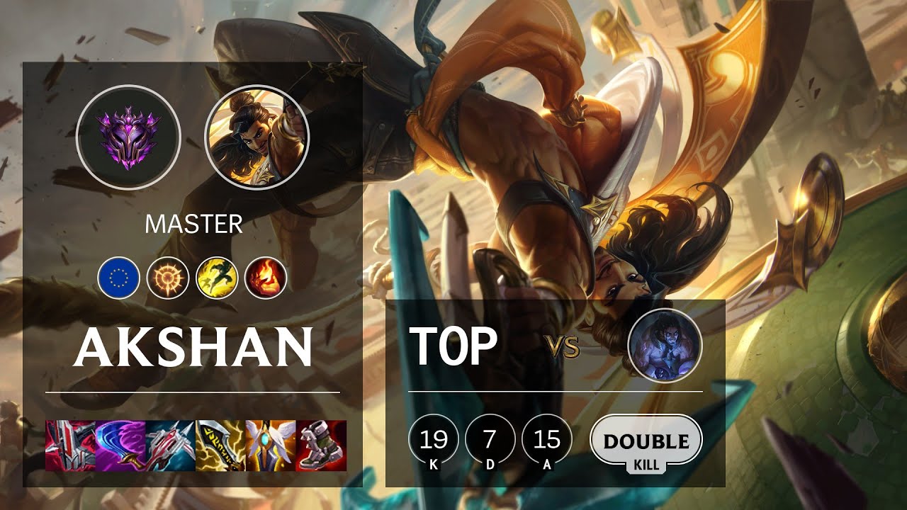 Akshan Top vs Sylas - EUW Master Patch 11.22