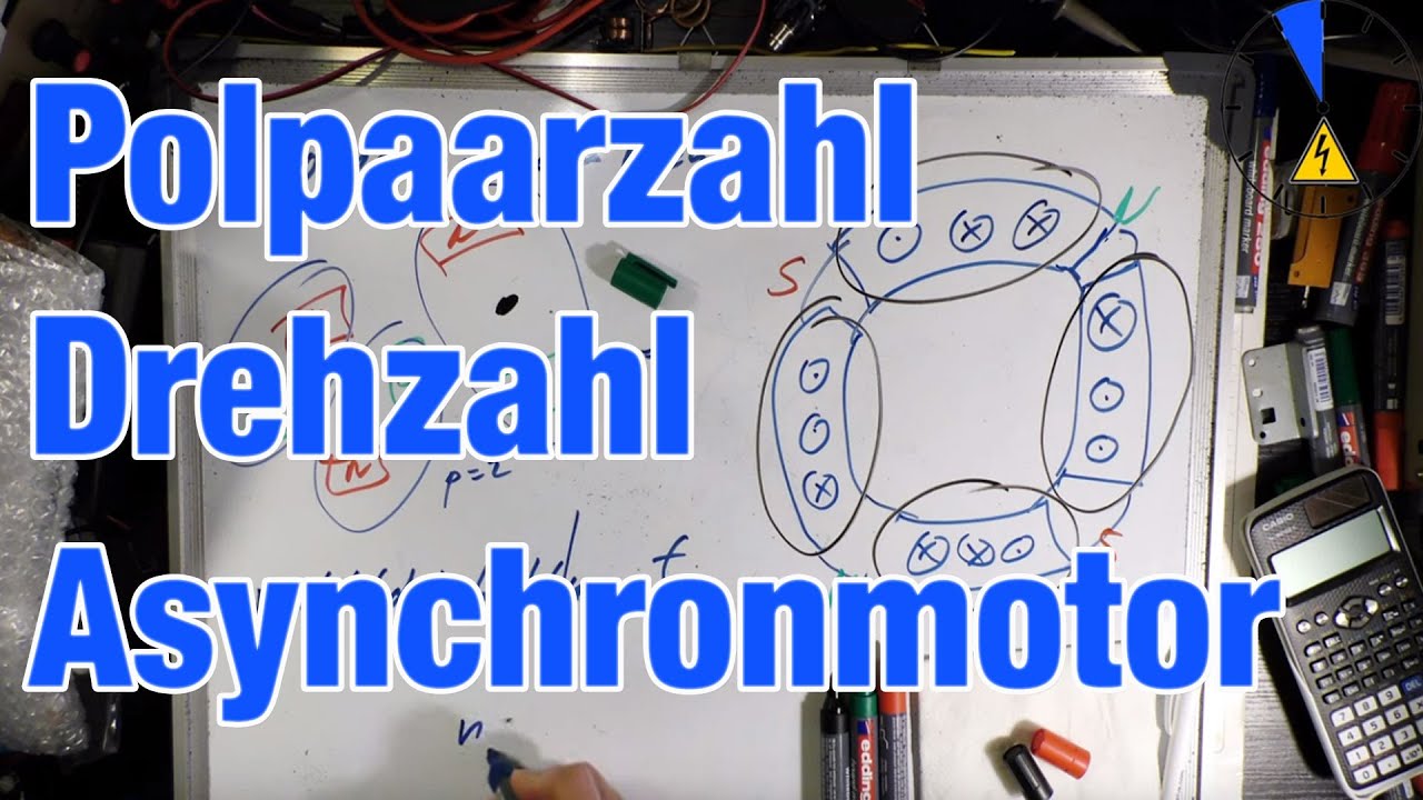 Drehzahl und Polpaarzahl beim Asynchronmotor / Synchronmotor
