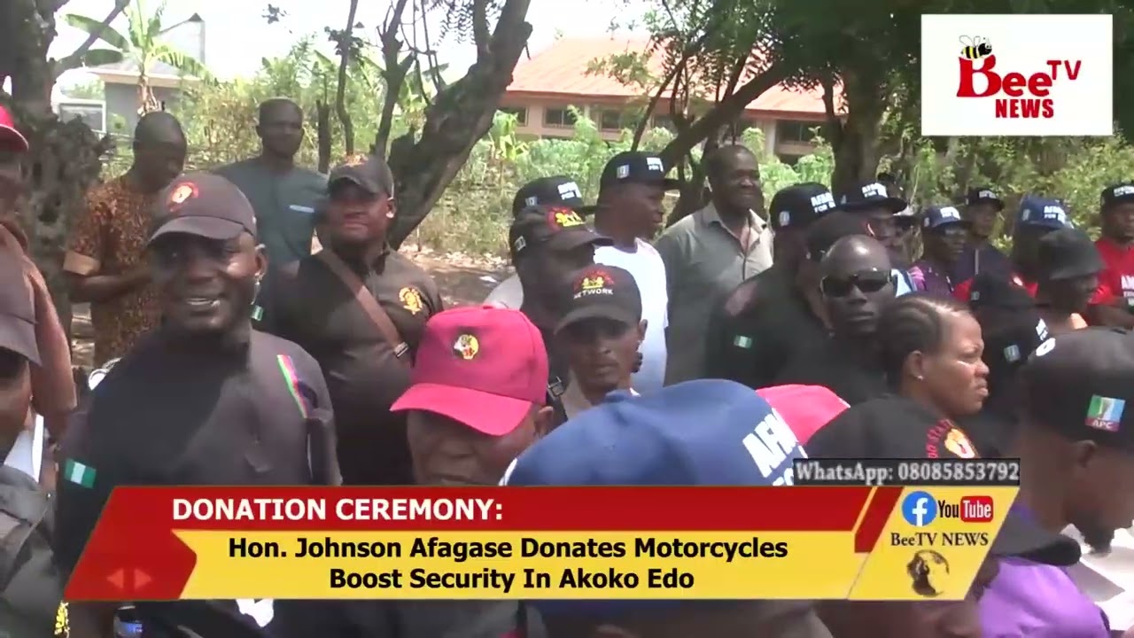 INSECURITY: Hon.Johnson Afagase Donates Motorcycles, Other Items To Boost  Security In Akoko Edo LGA
