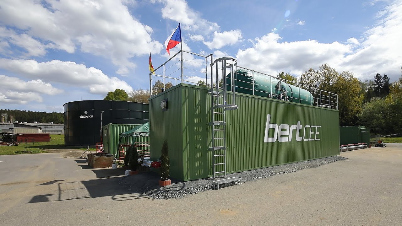 Prohlédněte si první evropskou instalaci modulové odpadové bioplynové stanice Bert CEE® generace 2.5