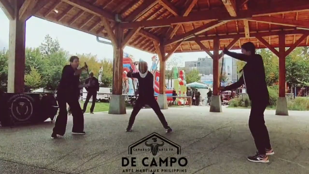 De Campo 123, Eskrima Demo at Foire Aux Maïs in La Terrasse, France