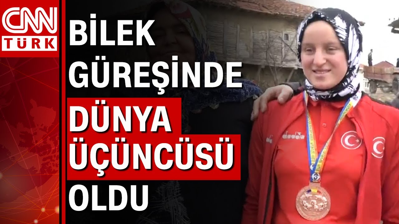 Esma Demir odun kırıp balya taşıyarak dünya üçüncüsü oldu