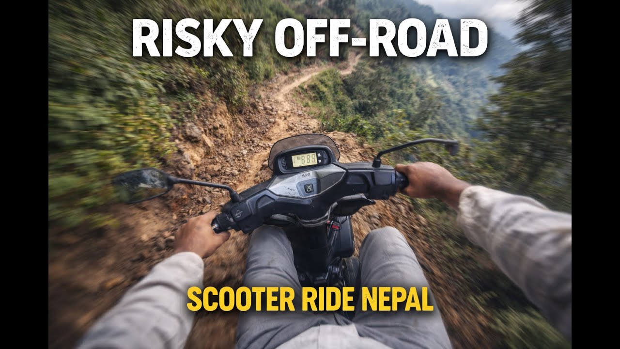 Off-Road Scooter Ride Kathmandu | Steep & Narrow Bosang Hill Road
