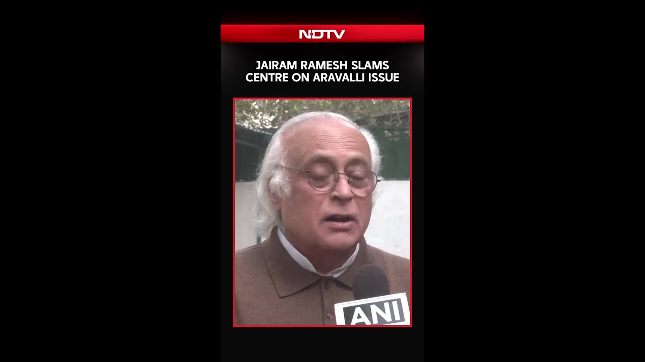Aravalli News | Congress Leader Jairam Ramesh slams Centre on Aravalli Issue