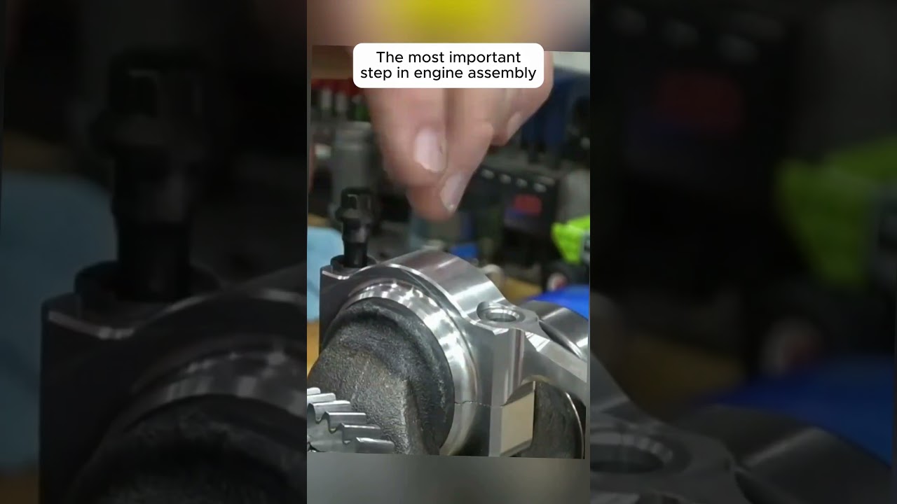An important step in engine assembly!