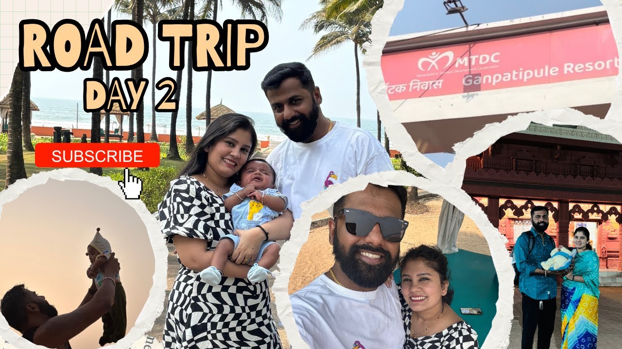 “नवस फेडायला at Ganpatipule” #ratnagiri #ganpatipule #roadtrip #travelvlog #vlog #family #blessed 