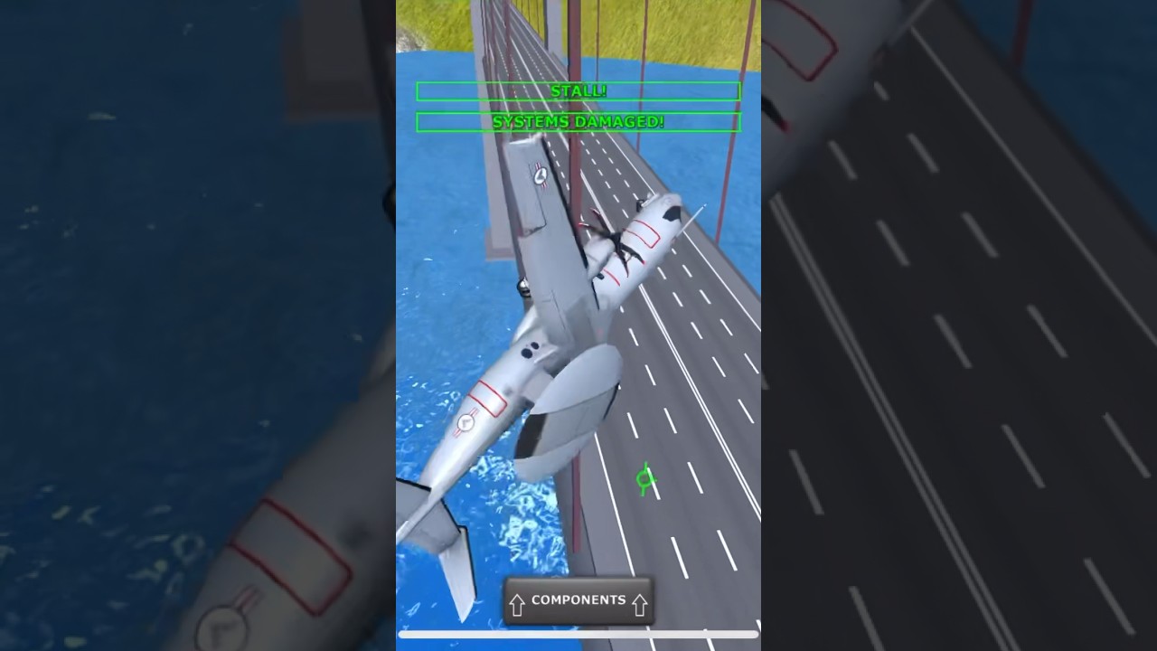 E42 tries landing on a steel cable#aviation #airplanecrash #crashlanding