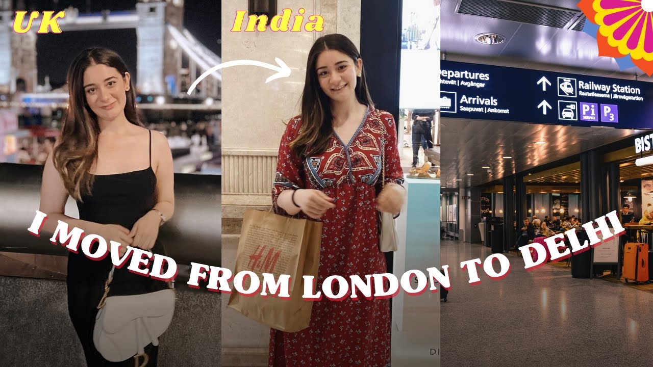 VLOG - Goodbye London, Hello Delhi | Empty House Tour | Moving To Delhi ✈️