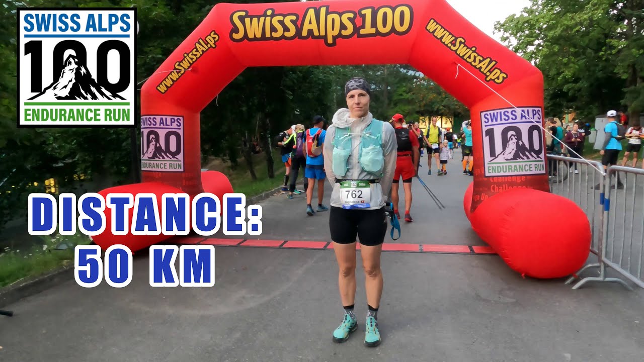 50 Km run - Swiss Alps 100 around  Aletsch Glacier  |  English subtitles