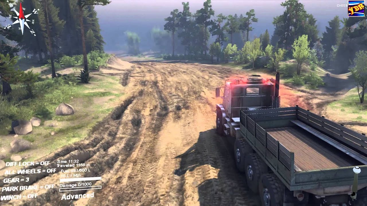 SPINTIRES&trade; - Medium Tactical Vehicle Replacement PLS-HSL (MTVR) 8x8 v1