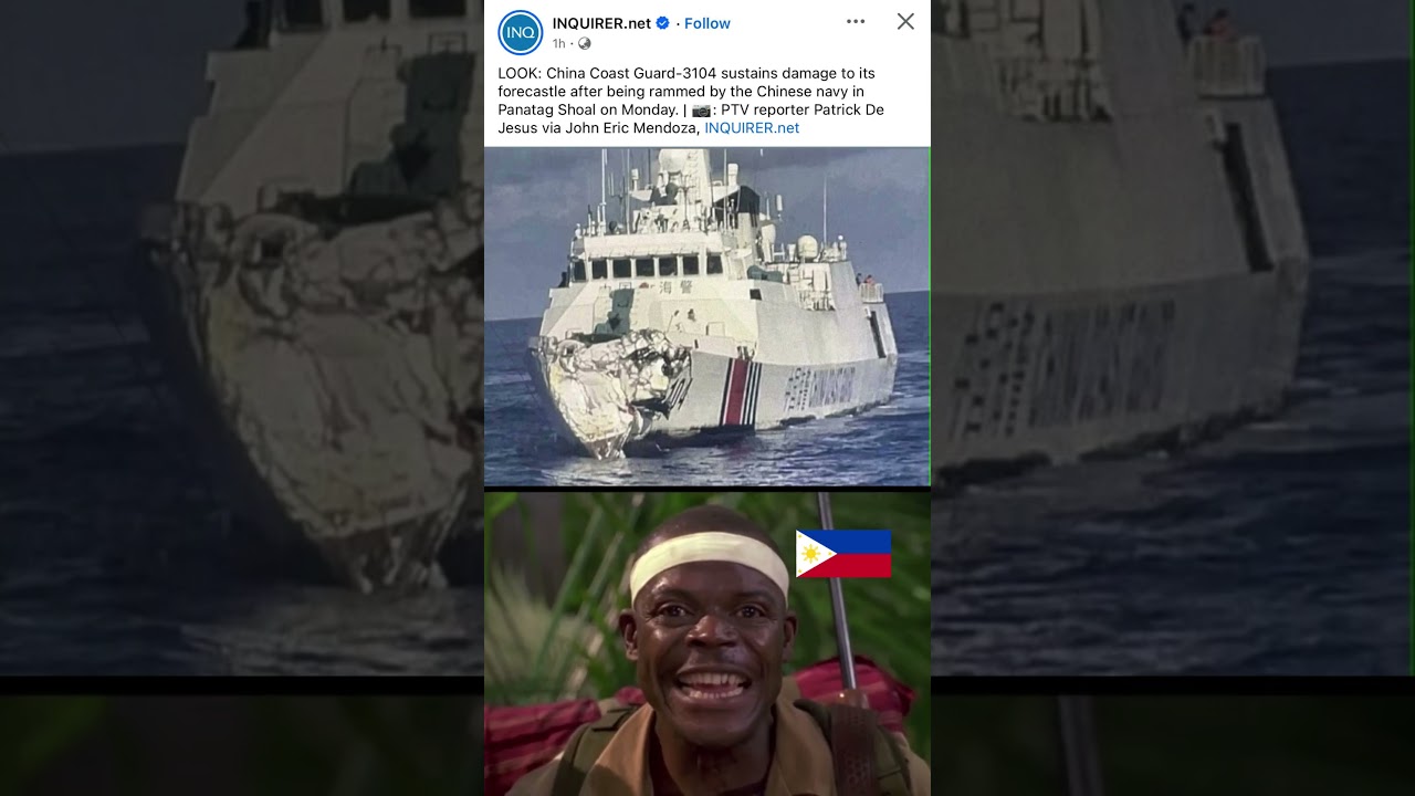 POV: You saw China's Ship Ramming Policy Backfire #funny #comedy #westphilippinesea #philippines