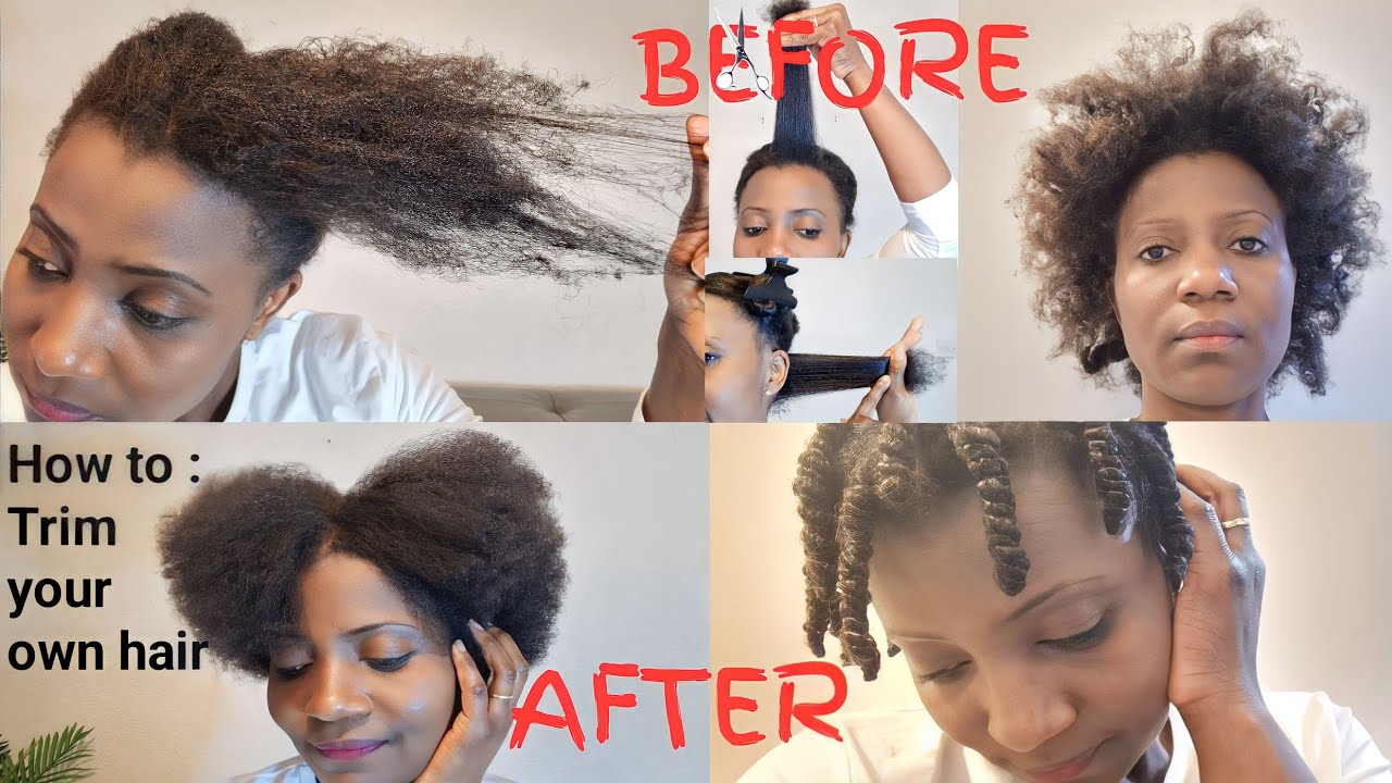 HOW TO TRIM YOUR OWN HAIR| HOW TO TRIM NATURAL HAIR| HOW TO CUT YOUR HAIR AT HOME| TRIM YOUR ENDS|4C